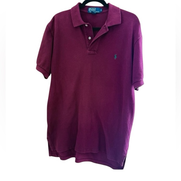 Polo by Ralph Lauren Men's Polo Short-Sleeved Burgundy Polo Size M - Picture 1 of 4